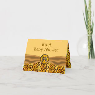 Invitación El tigre de bebé lindo raya Baby Shower
