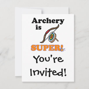 Invitación el tiro con arco es genial