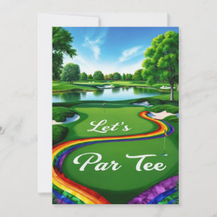 Invitación El Torneo del Campo de Golf Orgullo para Golfer