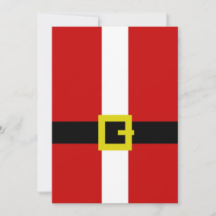 Invitación El traje de Santa
