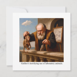Invitación El uso horripilante de Galileo de animales de labo