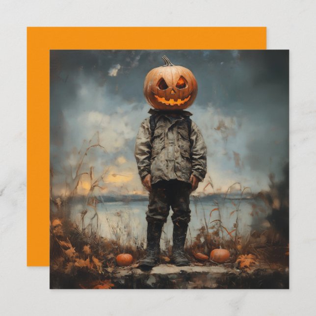 Invitación El Vagabundo de Cabeza de Calabaza (Anverso / Reverso)