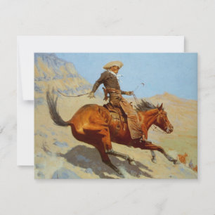 Invitación El vaquero de Federico Remington (1902)