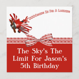 Invitación El venir adentro para el cumpleaños de aterrizaje