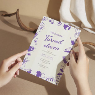 Invitación El verano cumplí once años