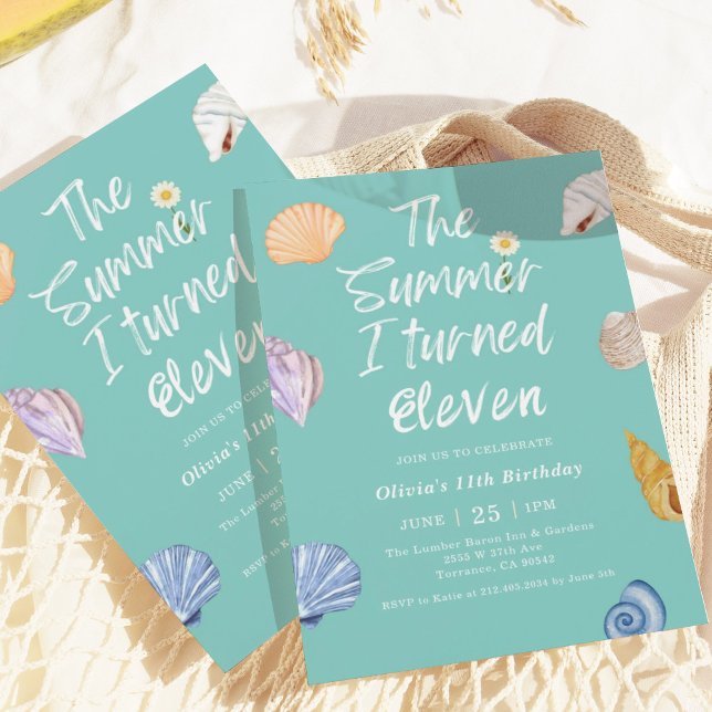 Invitación El verano en que cumplí 11 años (Subido por el creador)