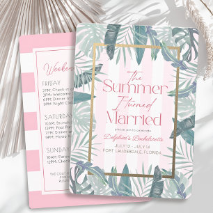 Invitación El verano en que me casé con la soltera