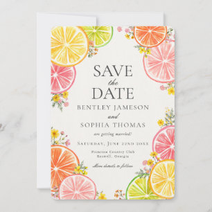 Invitación El verano floral de la esqueza principal del cítri