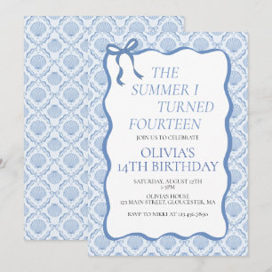 Invitación El verano que cumplí catorce cumpleaños 14