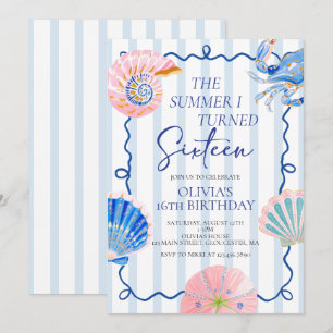 Invitación El verano que cumplí dieciséis Cumpleaños 16 coste