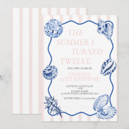 Invitación El verano que cumplí doce años cumpleaños 12