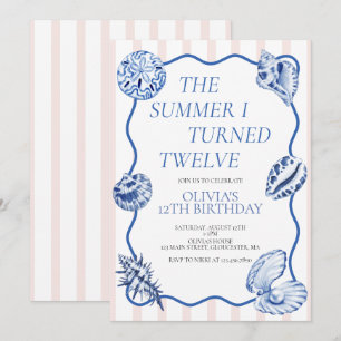 Invitación El verano que cumplí doce cumpleaños 12