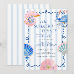 Invitación El verano que cumplí doce cumpleaños 12
