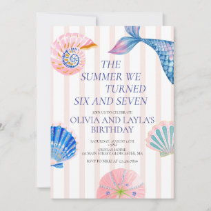 Invitación El verano que cumplí seis y siete