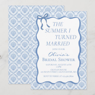 Invitación El verano que me casé Desfile de novia costero