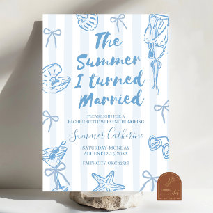 Invitación El verano que me casé fin de semana de soltera