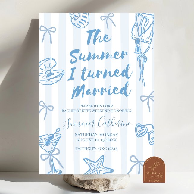 Invitación El verano que me casé fin de semana de soltera (Subido por el creador)