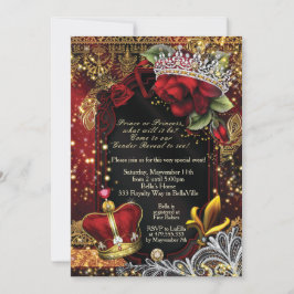 Invitación El verdadero género revela la ducha príncipe o pri