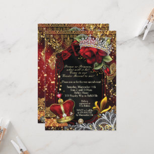 Invitación El verdadero príncipe o princesa invi revela el se