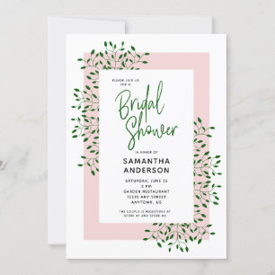 Invitación El verde esmeralda vierte el guión de ducha de nov