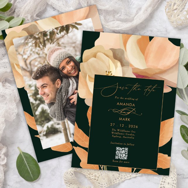 Invitación El verde floral del boho rústico salva la invitaci (Subido por el creador)