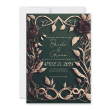 El verde oscuro y el oro lujosos.