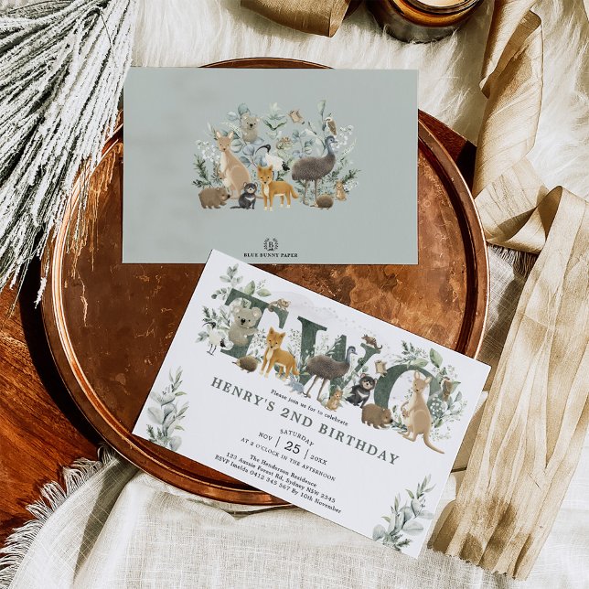 Invitación El verde salva a los animales australianos segundo (Subido por el creador)