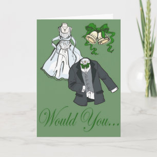 Invitación El verde sea mi matrona del honor
