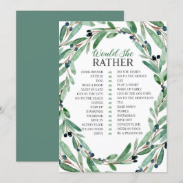 Invitación El verdor agraciado nupcial ella carda bastante