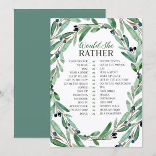 Invitación El verdor agraciado nupcial ella carda bastante