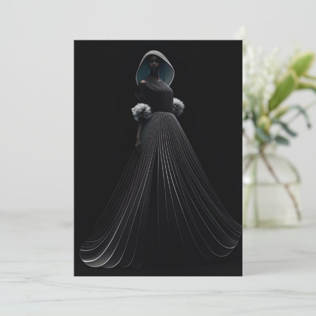 Invitación El vestido (Anverso de pie)