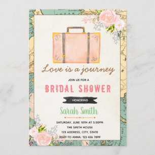 Invitación El viajar de falta a señora invitation