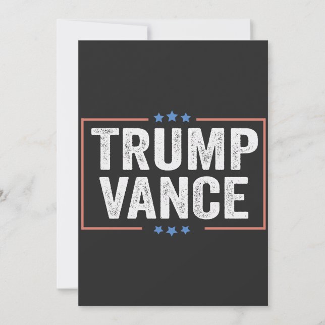 Invitación El vicepresidente de Trump, Vance presidente elect (Anverso)