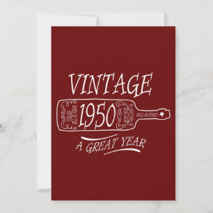 Invitación El Viejo Año 1950 Un Gran Año