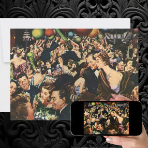 Invitación El viejo tema de Hollywood Fancy Fiesta con los gl