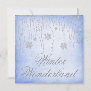 Invitación El Viento De Las Maravillas De Nieve De Diamante A