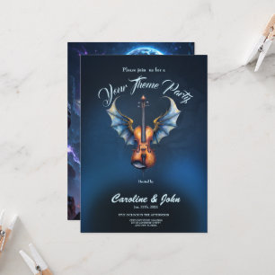 Invitación El Violín Alado de Reinos a la Luz de la Luna