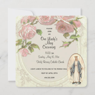Invitación El Virgen María católico puede acontecimiento