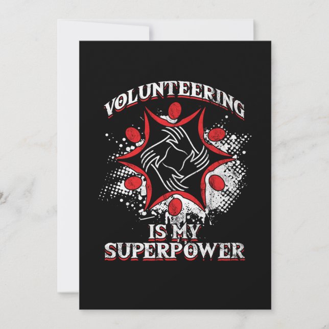 Invitación El voluntariado es mi Voluntario de Superpoder (Anverso)