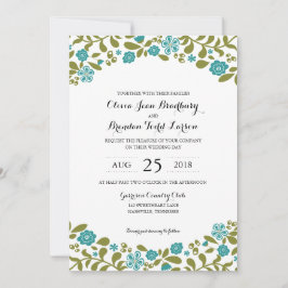 Invitación El Wildflower florece el | que se casa