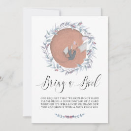 Invitación El zorro botánico delgado trae un libro