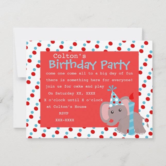 Invitación Ele-dots (Anverso)