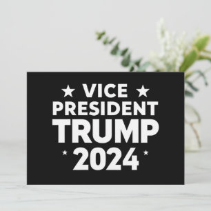 Invitación Elección divertida para vicepresidente Trump, cita