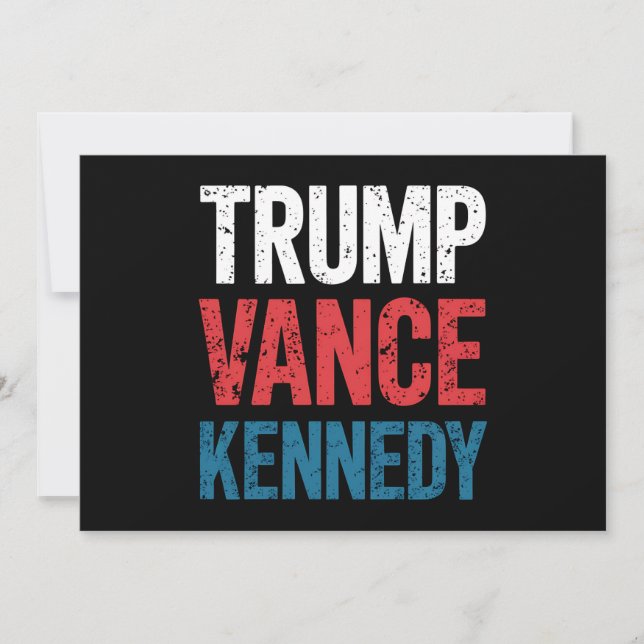 Invitación Elección Trump Vance Kennedy 2024 (Anverso)