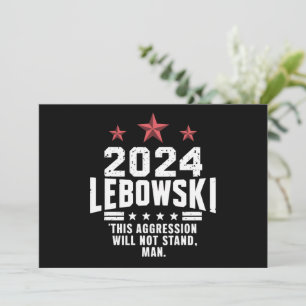 Invitación Elecciones políticas divertidas en Lebowski 2024