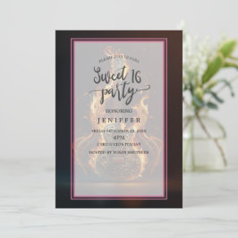 Invitación Electric guitar on fire                      