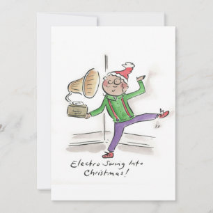 Invitación Electro Swing se convierte en Navidades
