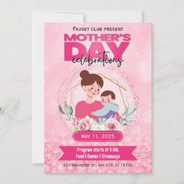 Invitación electrónica del Día de la Madre con acu