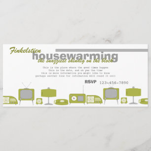 Invitación Electrónica Retro Aguacate