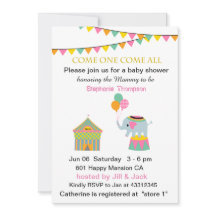 Elefante circo con Baby Shower en Banting